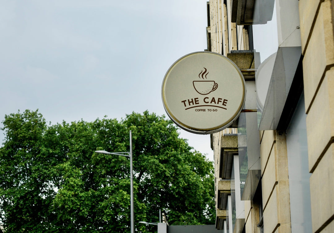 Cafe coffeeshop sign