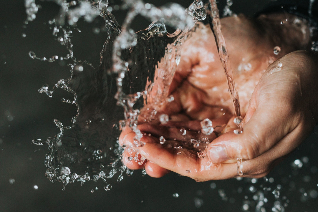 washing hands for hygiene