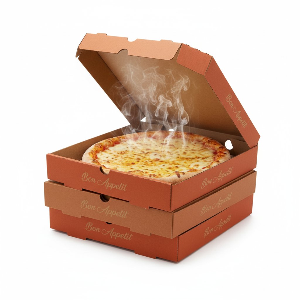 Takeaway Brown Pizza Boxes