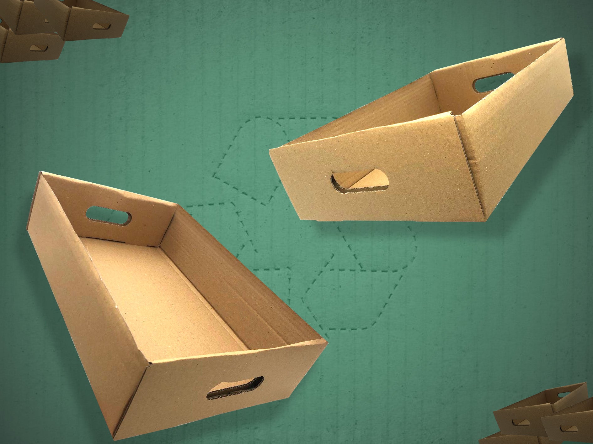 Cardboard Produce Trays