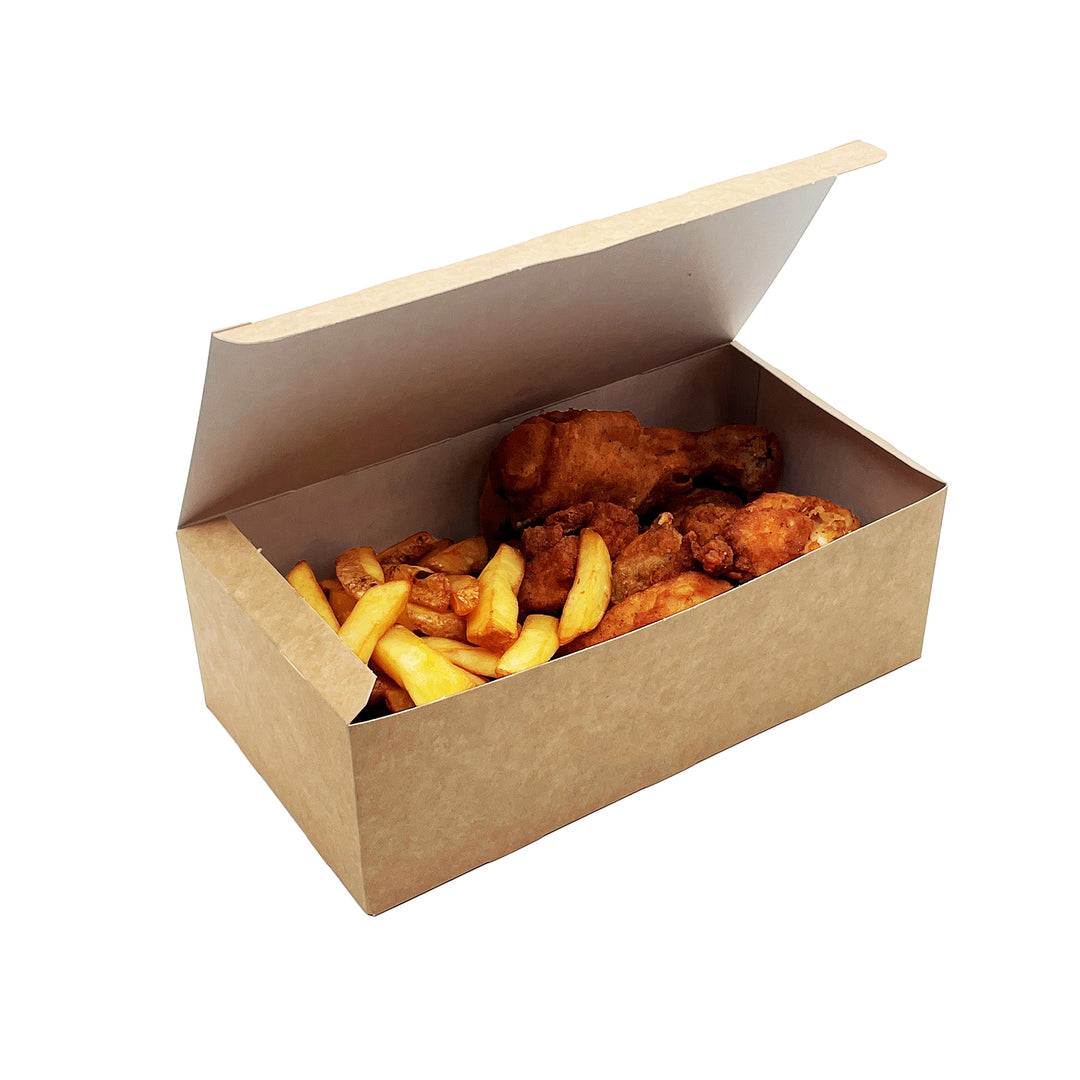 Large Kraft White Fried Chicken Box - 150 Pieces