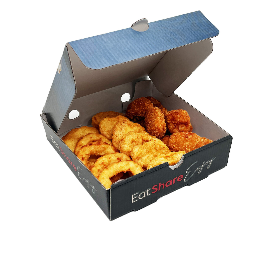 Black Takeaway Appetiser Food Box - 90 Pieces