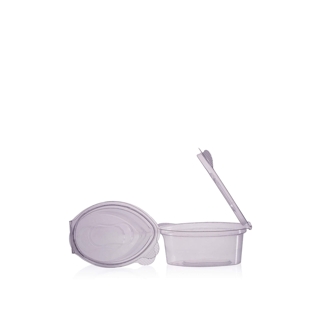 1oz Pet Hinged Sauce Container