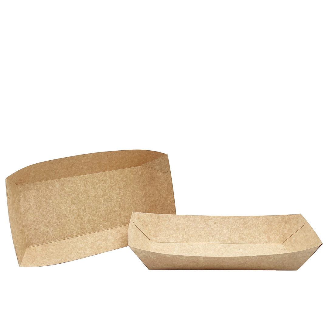 Large kraft food tray