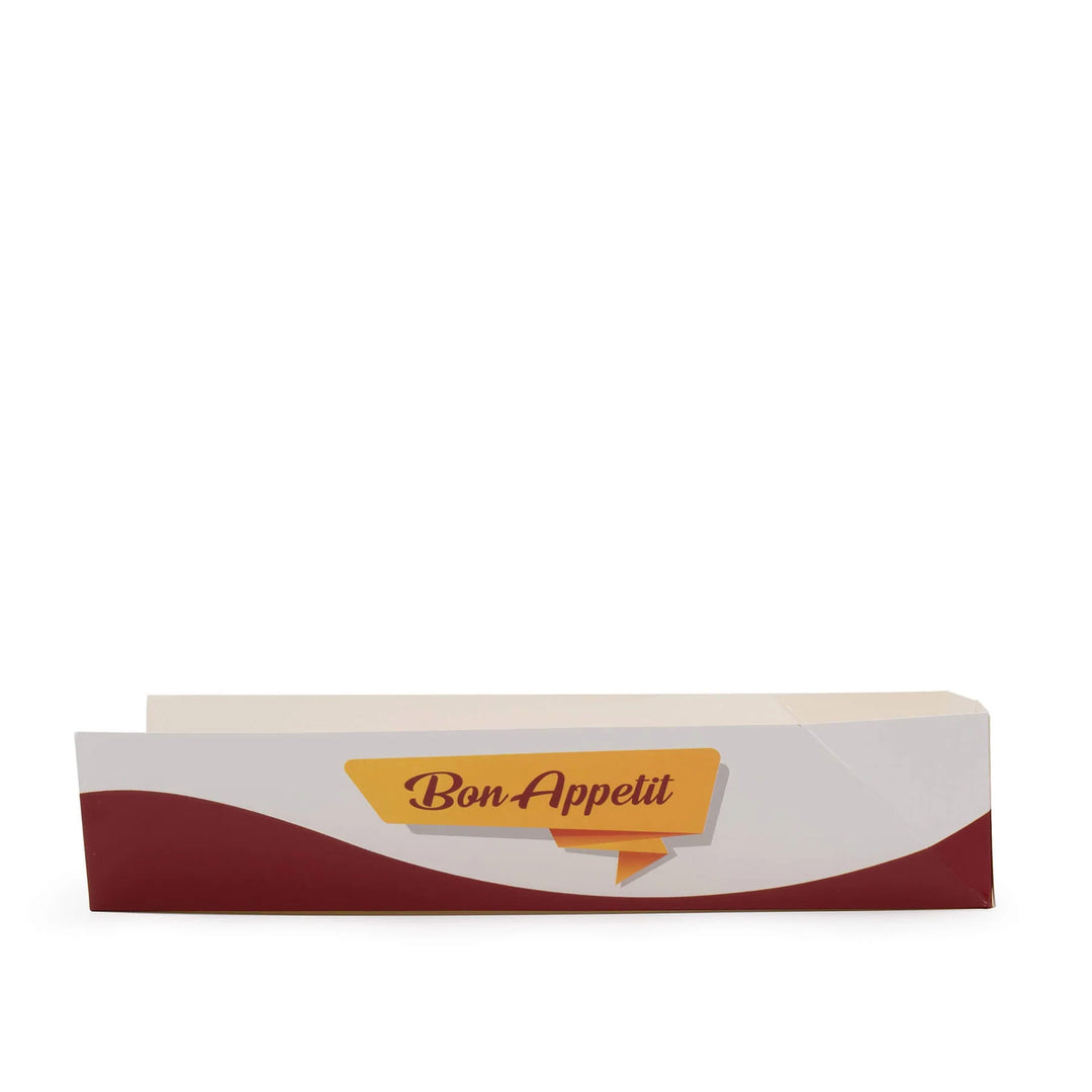 Printed Cardboard Takeaway Hot Dog Tray