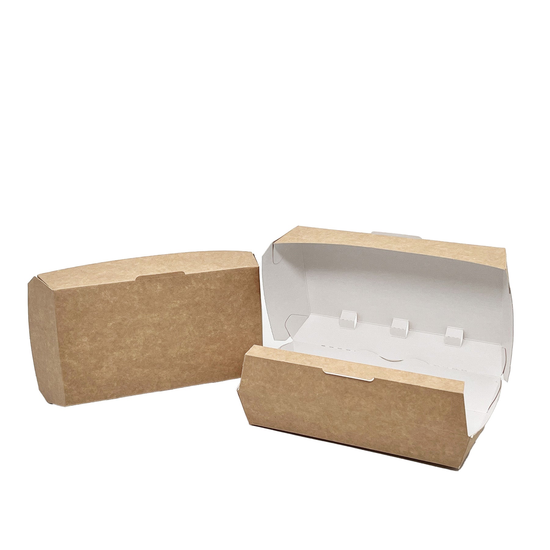 10" Takeaway Cardboard Lunch Box with Optional Vents 200 Pieces