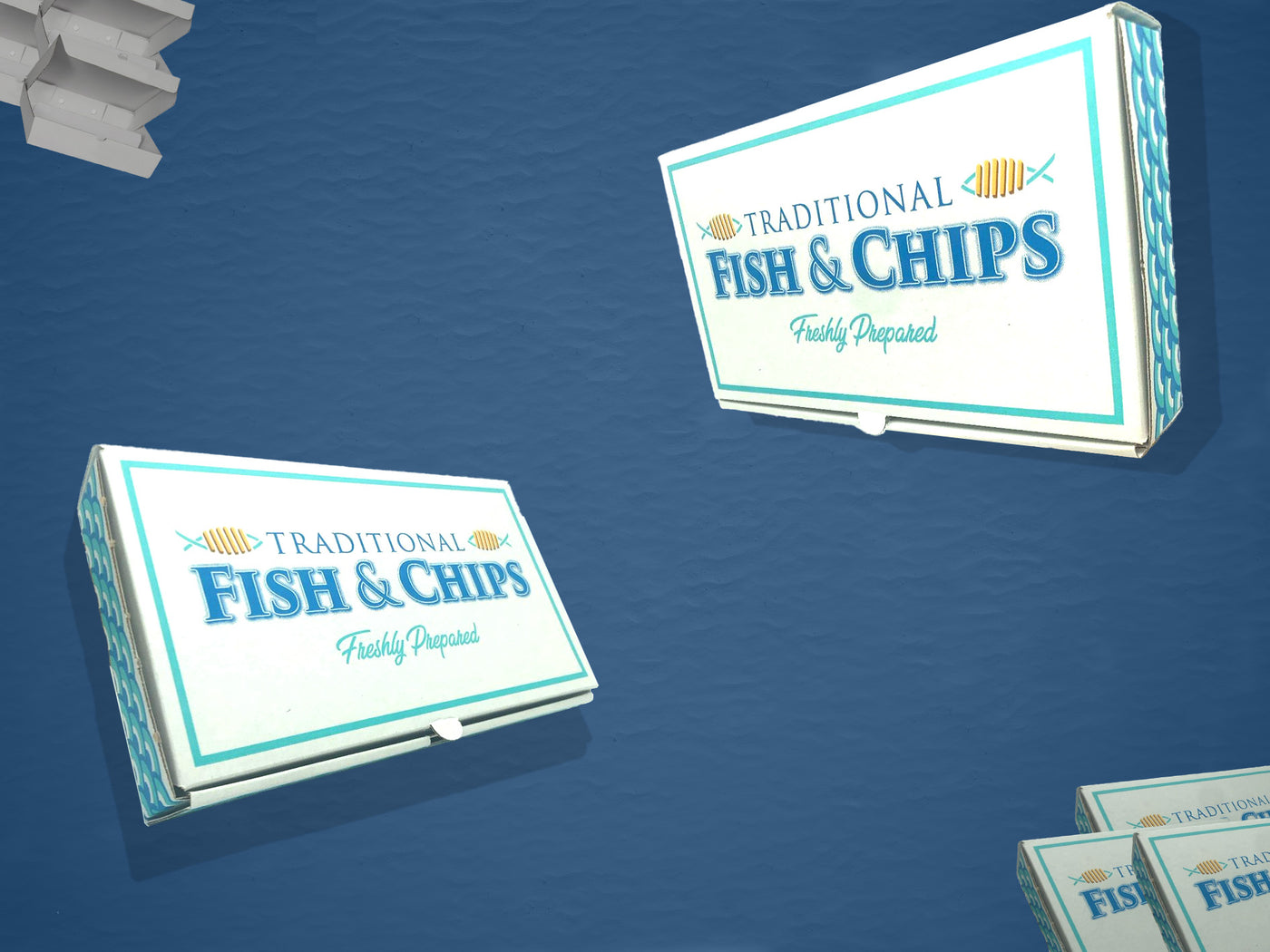 Fish and Chips Takeaway Boxes