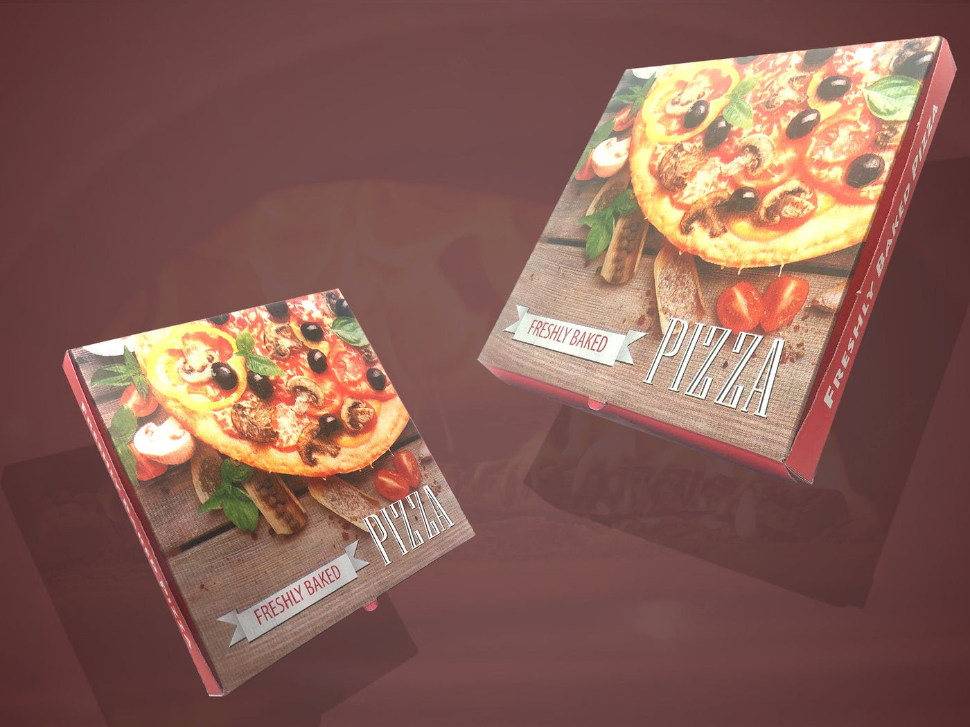 Takeaway Full Colour Pizza Boxes