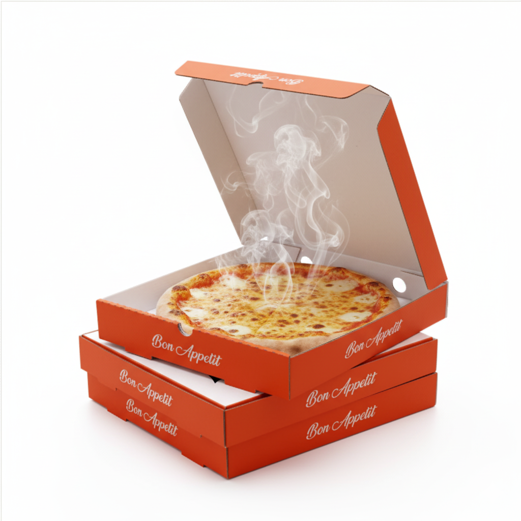 White Cardboard Pizza Boxes
