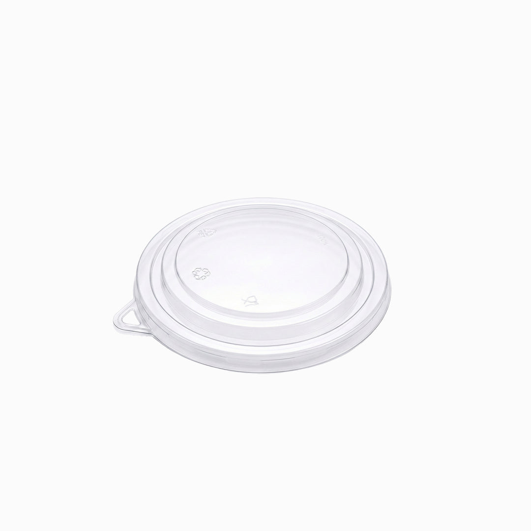 Premium Clear PET Lids for Kraft Bowls - Case of 300