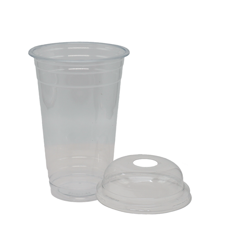 Disposable Takeaway Clear Smoothie Cups & Lids - 500 pieces (10oz - 12oz - 16oz)