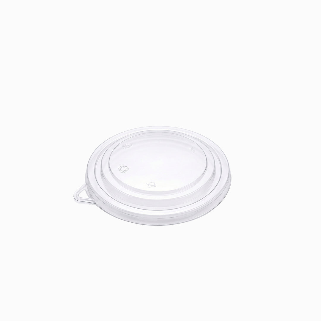 Premium Clear PET Lids for Kraft Bowls - Case of 300