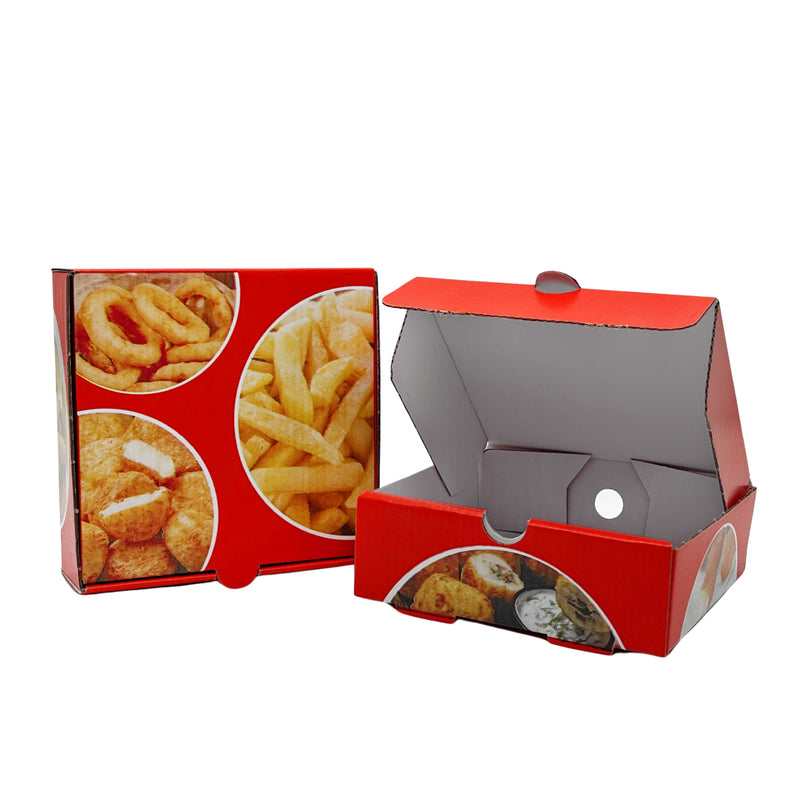 Orange Takeaway Appetiser Food Box