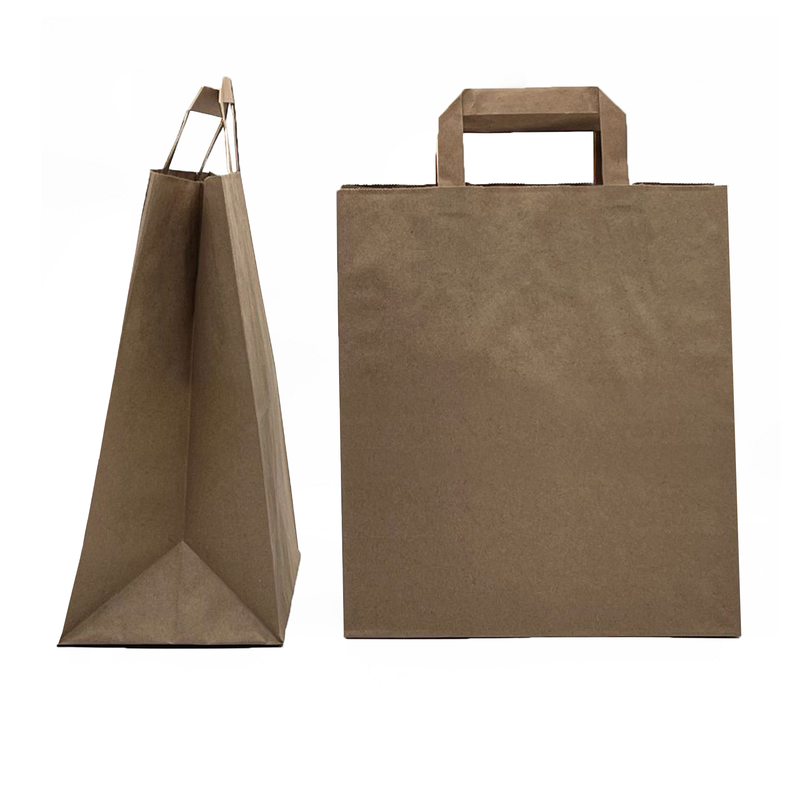 Kraft SOS Takeaway Paper Bag Jumbo - 250 pcs