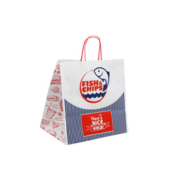 Fish & Chips White SOS Paper Bag Jumbo