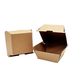 4" Takeaway Corrugated Small Burger Box with Optional Vent - 200 Pieces