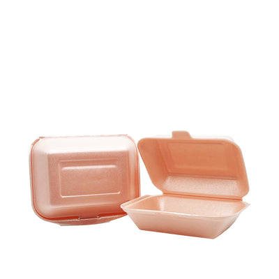 HB9 Polystyrene Small Takeaway Lunch Food Box