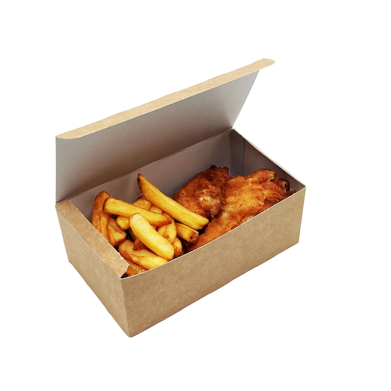 Fc1 Box Medium Kraft White Fried Chicken Box 200 Pieces - Albiz Packaging ...