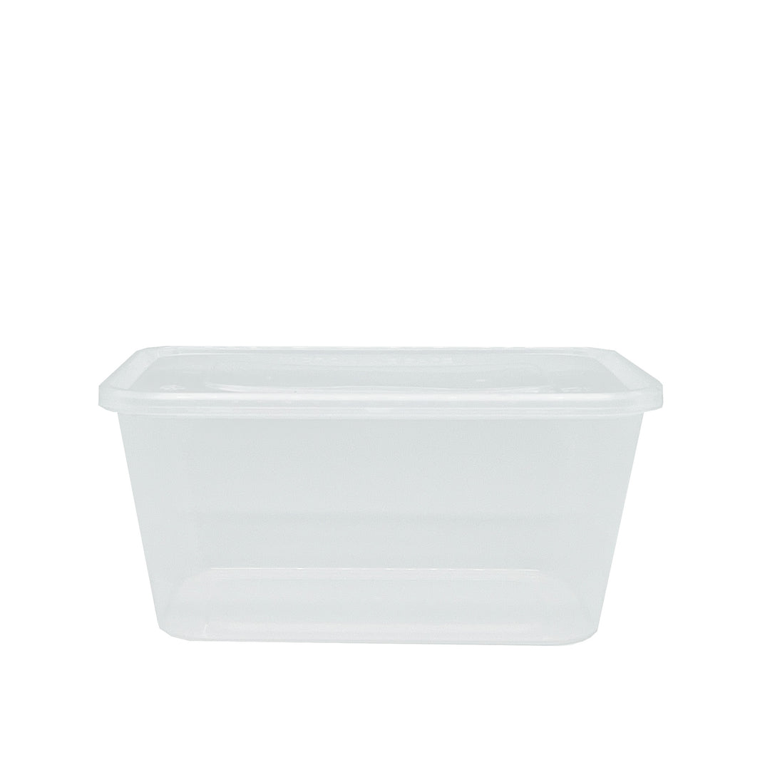 Clear HD Microwavable Plastic Containers - 250 Pieces
