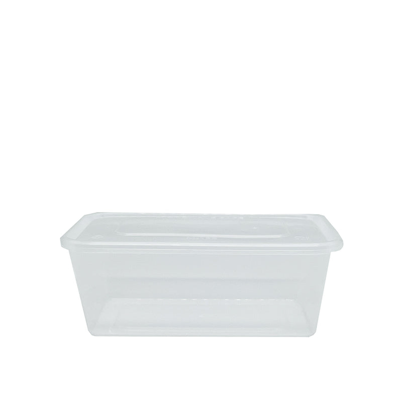 Clear HD Microwavable Plastic Containers - 250 Pieces