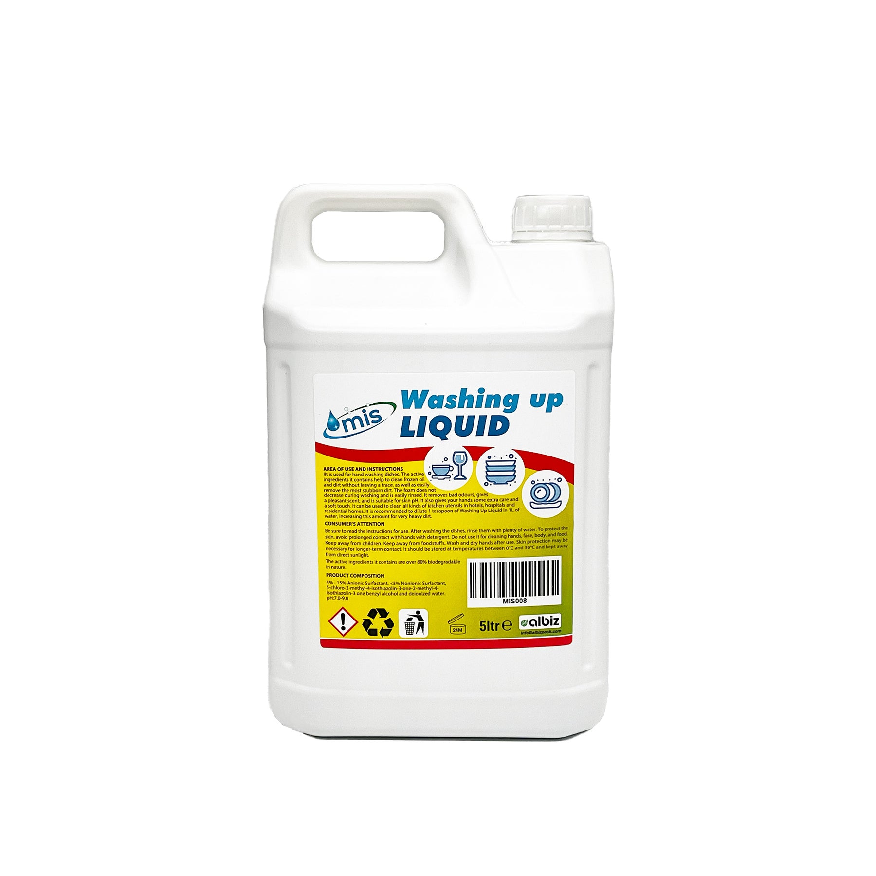 Mis Washing Up Liquid - 10L (2x5L) – Albiz Packaging