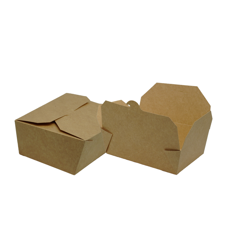 No.8 Takeaway Kraft Meal Box - 200 Pieces