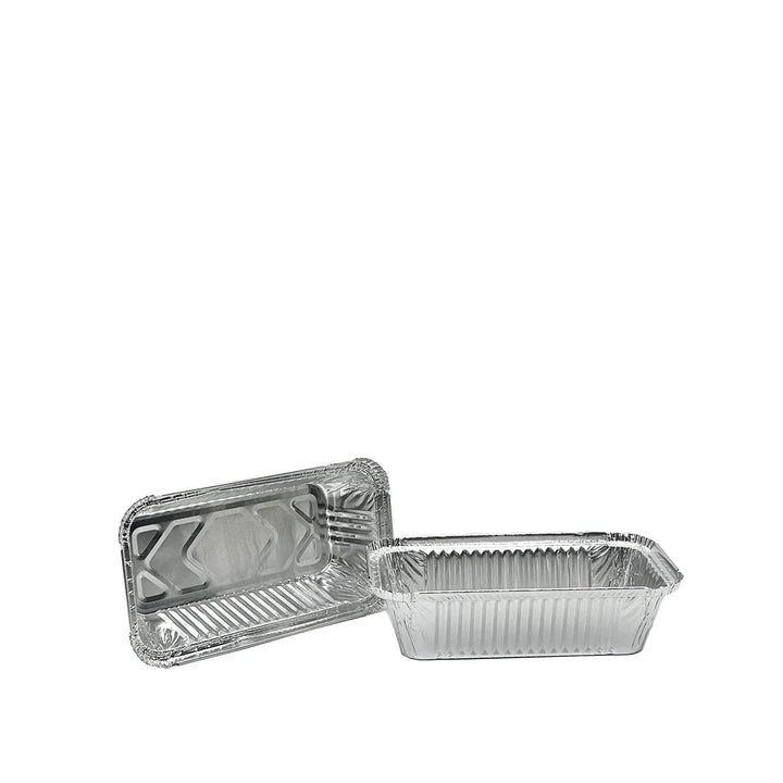 No. 6A Aluminium Foil Takeaway Food Container with Lids — 500 Pack