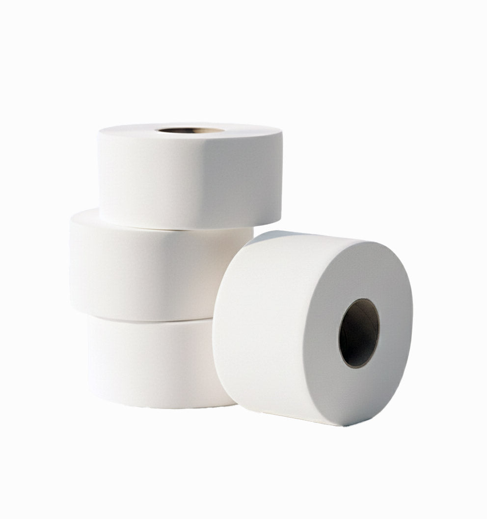 HYG302 - MINI JUMBO TOILET ROLLS 120 METER PURE CELLULOSE