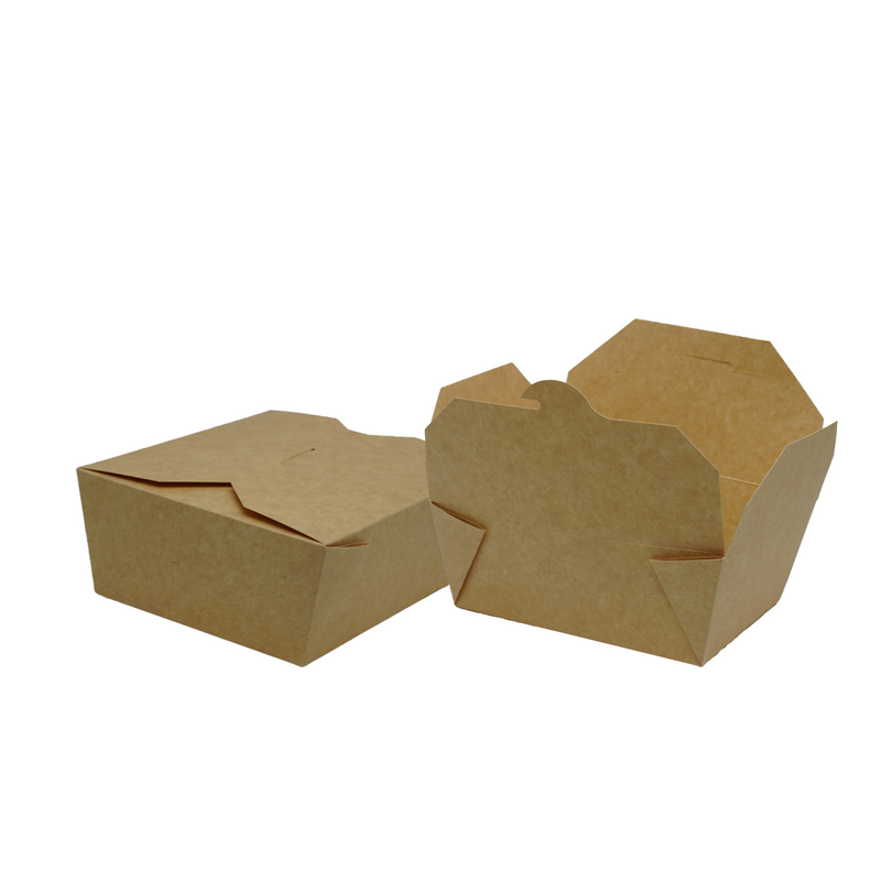 No.3 Takeaway Kraft Meal Box - 200 Pieces