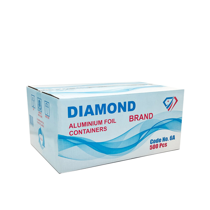 No. 6A Aluminium Foil Takeaway Food Container - 500 Pieces