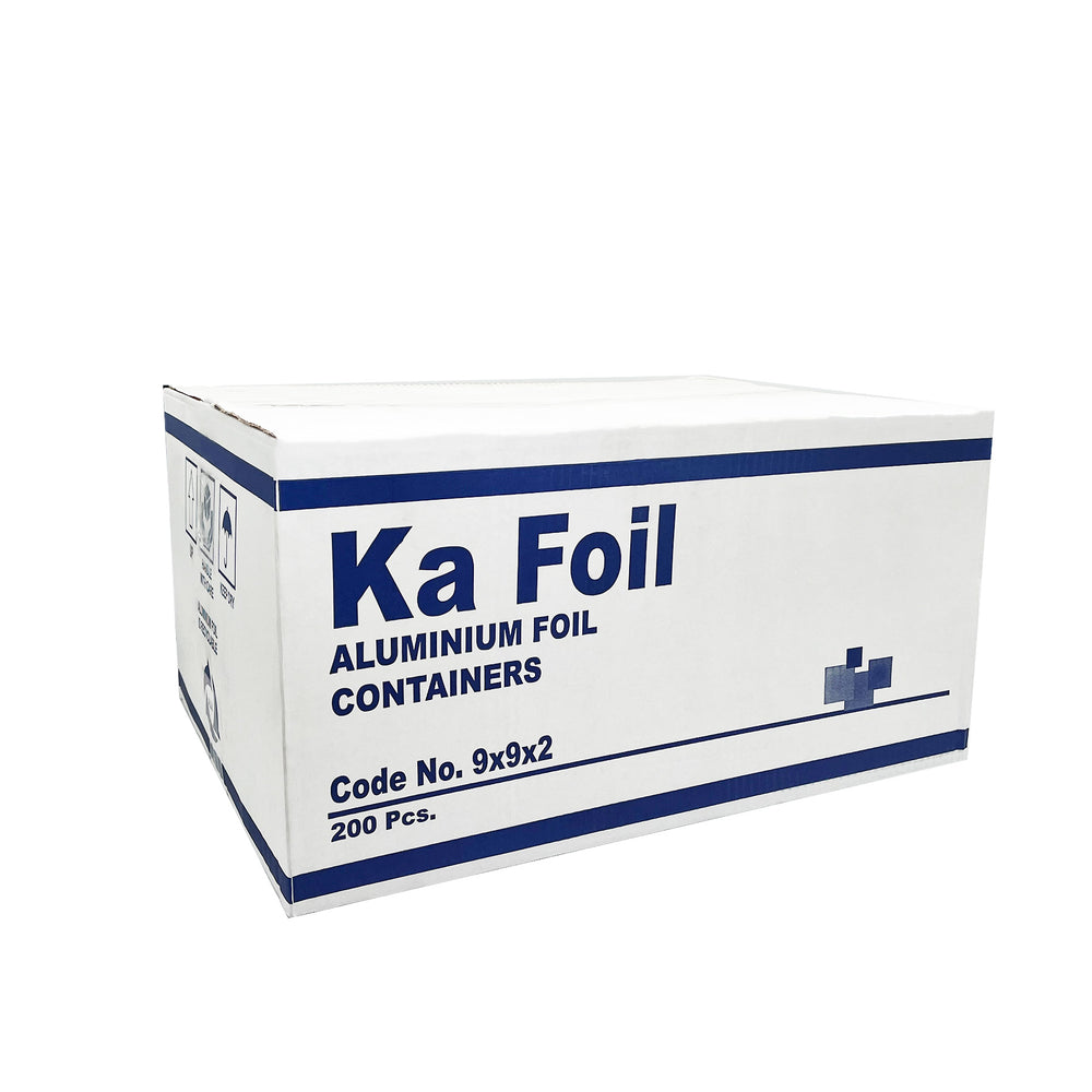 No. 9 Aluminium Foil Food Container - 200 Pieces