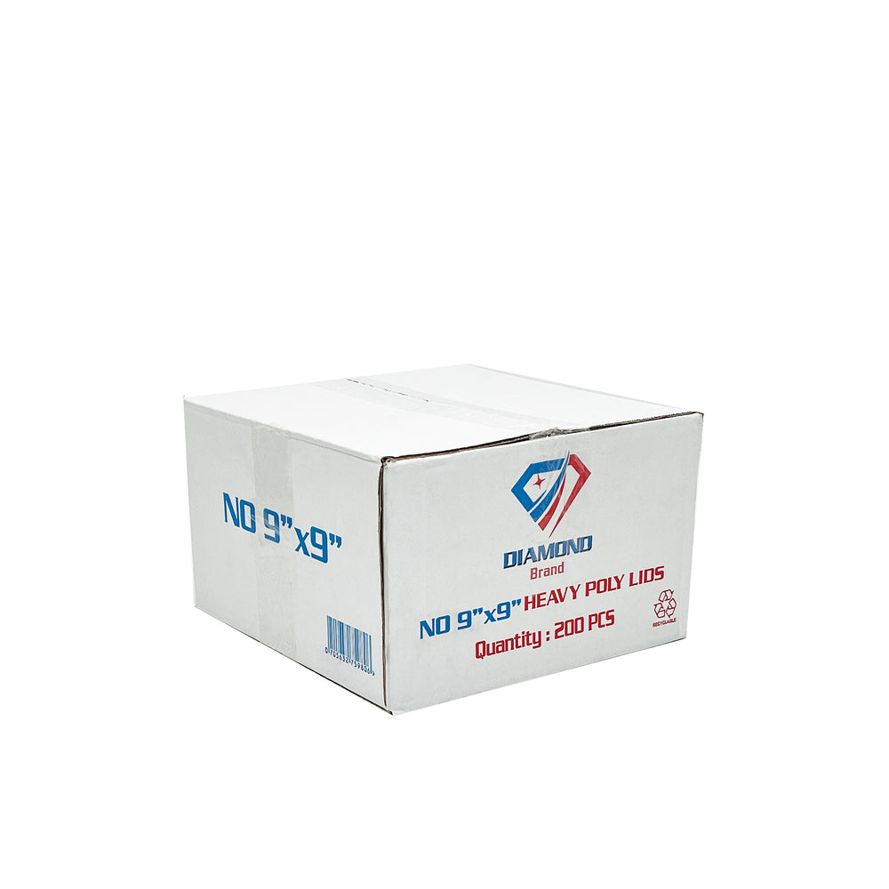 No. 9 Aluminium Foil Food Container Lids - 200 Pieces