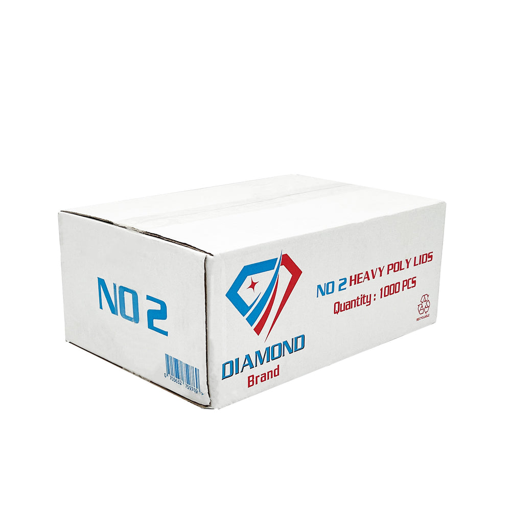 No. 2 Aluminium Foil Food Container Lids - 1000 Pieces