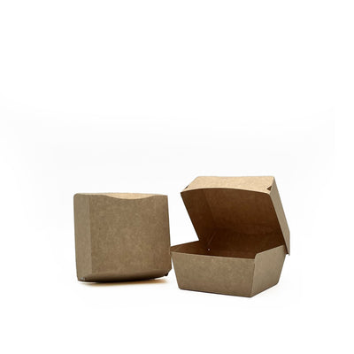 5 inch kraft cardboard burger box - large