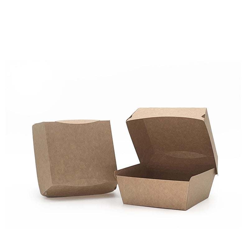5 Inch Cardboard Takeaway Burger Box - 200 Pieces