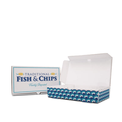 Medium size fish and chips box