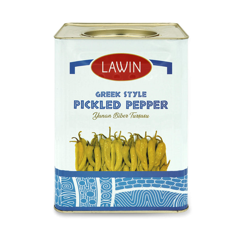 15kg Tin Greek Style Pickled Pepper by Lawin