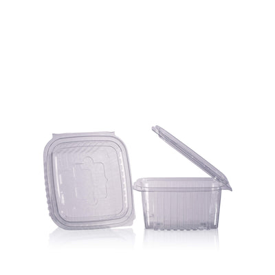 375cc Square Salad Container with Hinged Lid