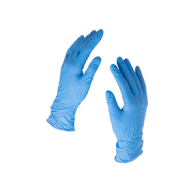 Blue Colour Strong Nitrile Gloves