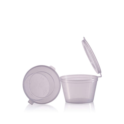 4oz PP Sauce Container with Hinged Lid