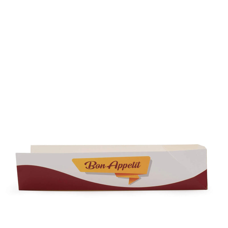 Printed Cardboard Takeaway Hot Dog Tray