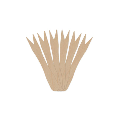 Wooden spiked chip fork